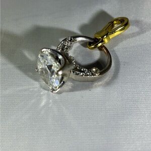 Elegant Silver and Gold Women's Jewelry Charm